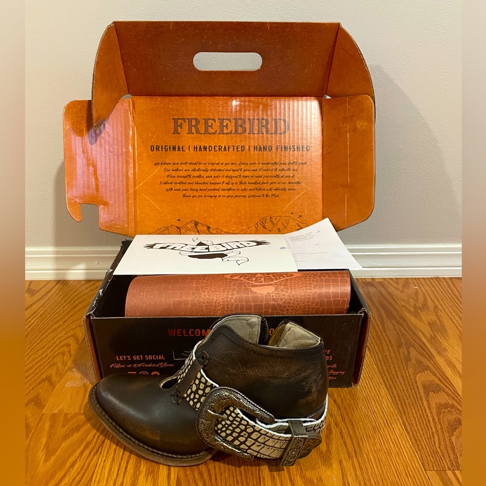 Freebird Saloon Boots (black leather)